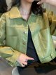 Women's Spring Jacket Short Solid Colored Daily Black Red Green Beige